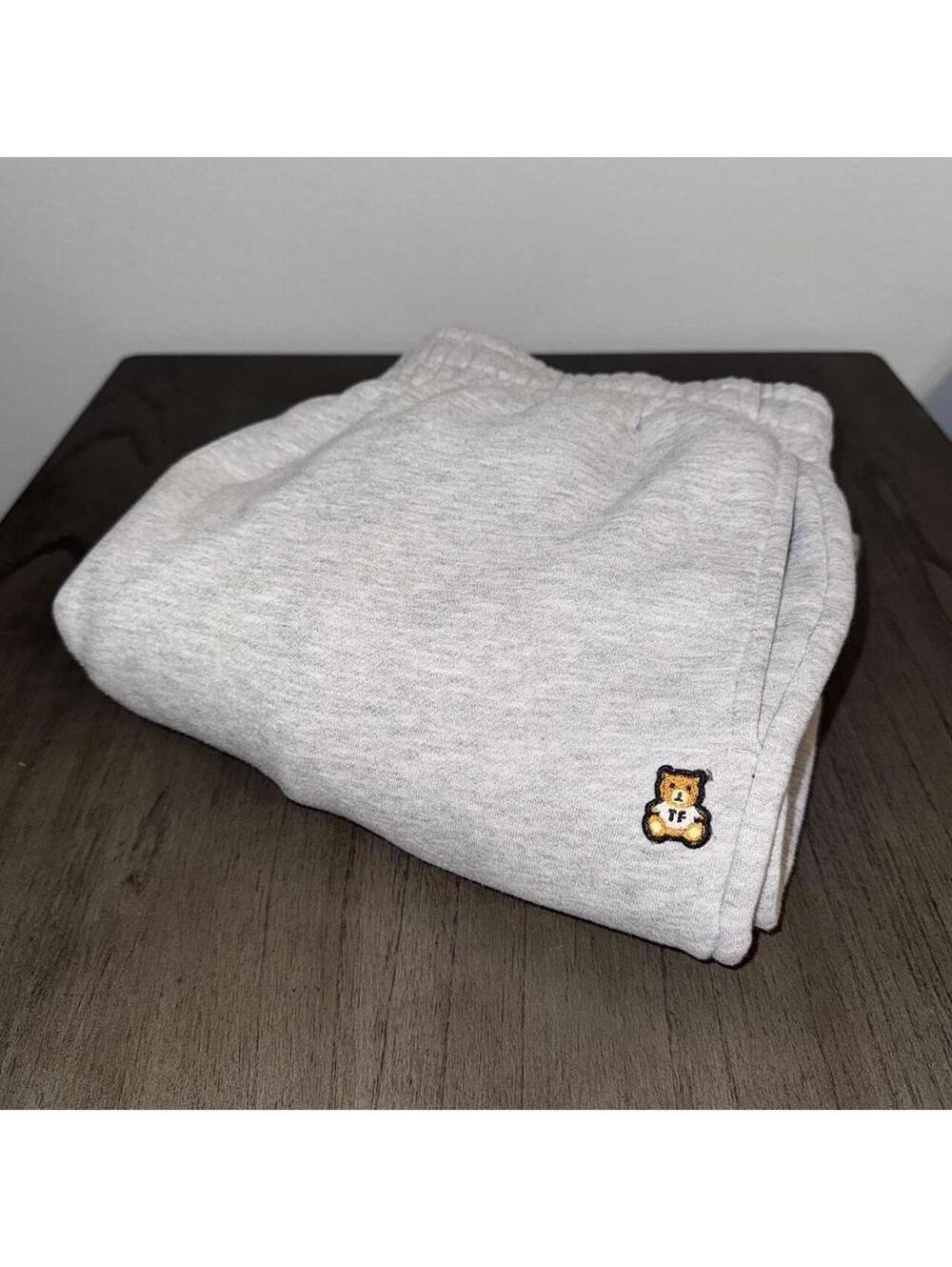 Teddy Fresh Gray Sweatpants with Bear Logo Size L